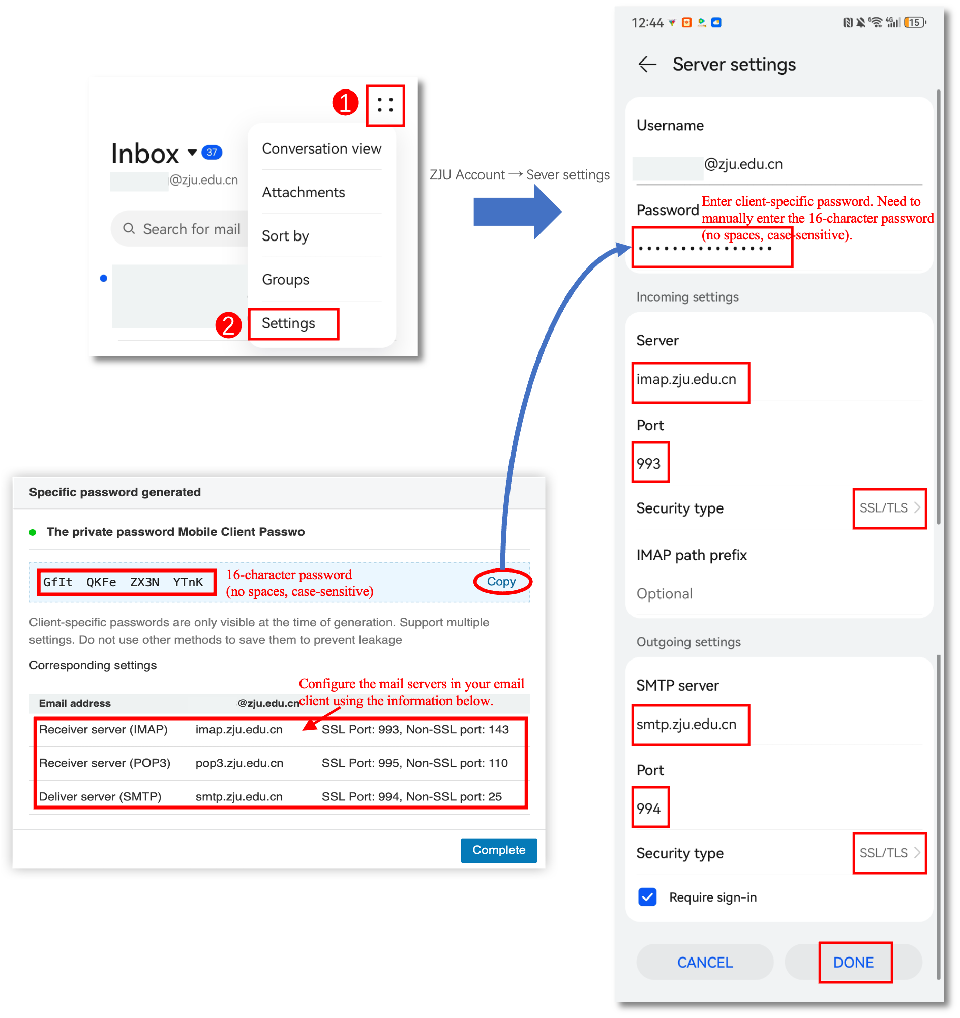 Huawei Phone Email Client Setup